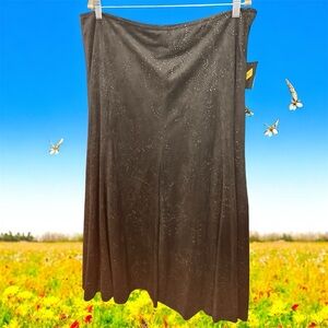 Reba Elegant Black Maxi Skirt